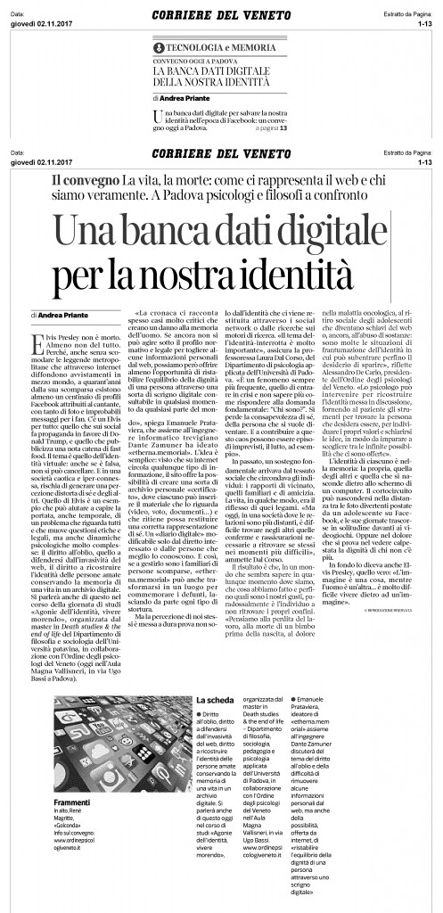 Corriere del Veneto 2.11.2017